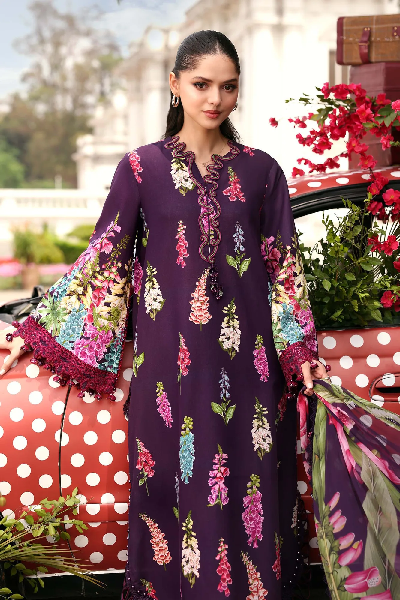 Purple Chiffon – view 3 – Poshaq
