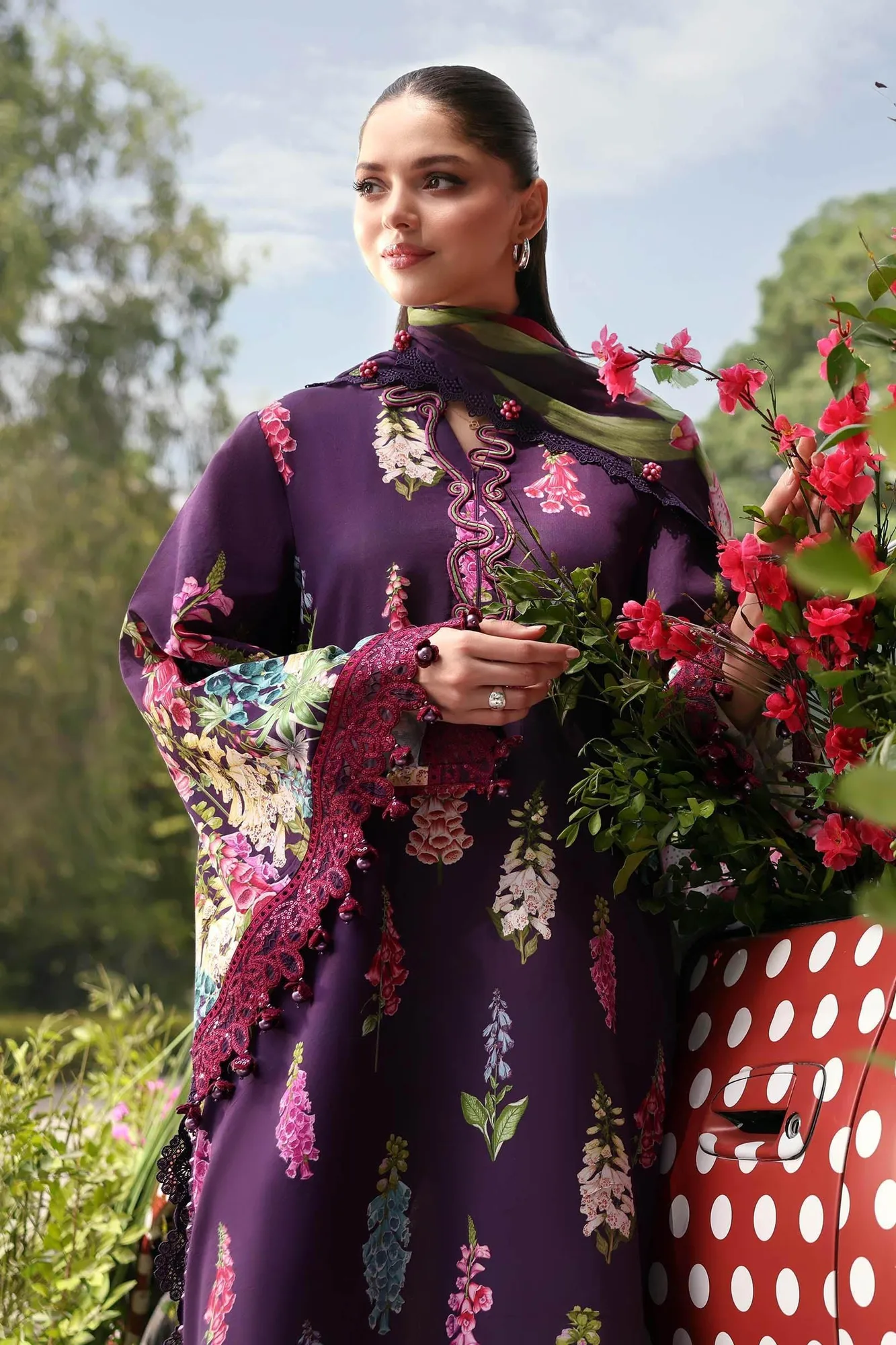 Purple Chiffon – view 4 – Poshaq