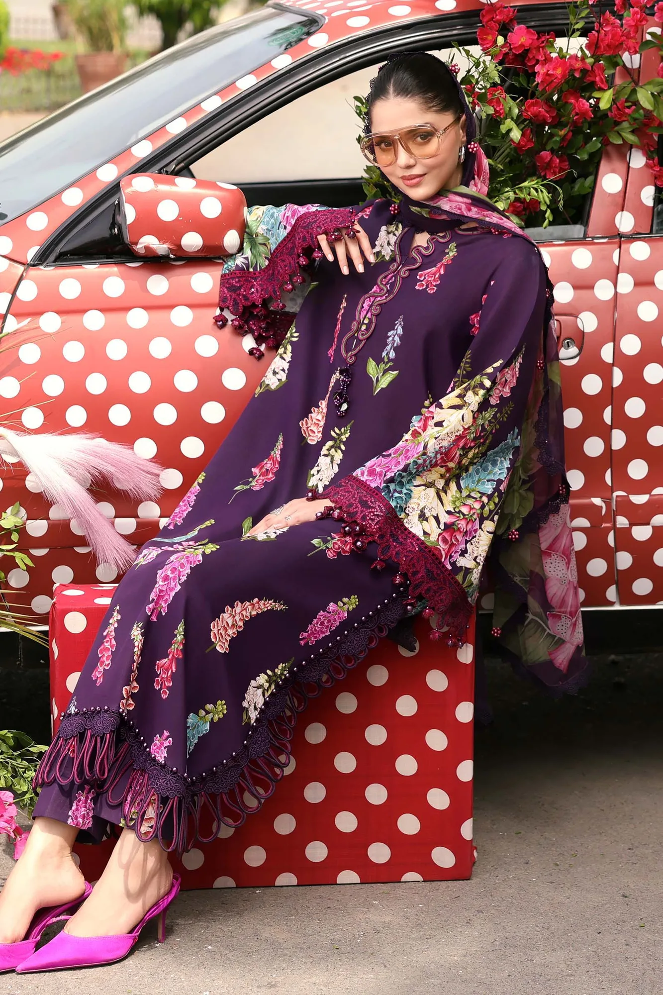Purple Chiffon – view 5 – Poshaq