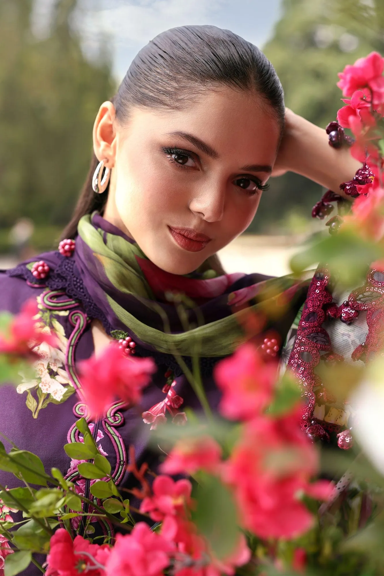 Purple Chiffon – view 6 – Poshaq