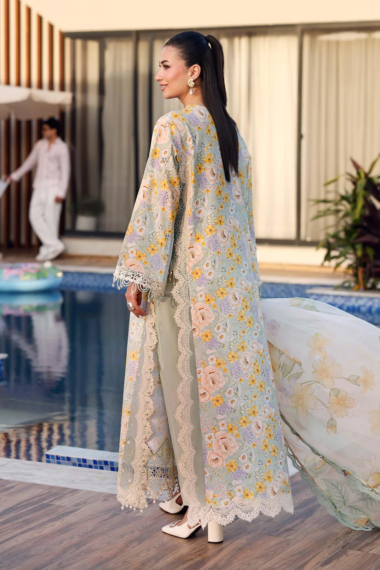 Green Chiffon – view 4 – Poshaq