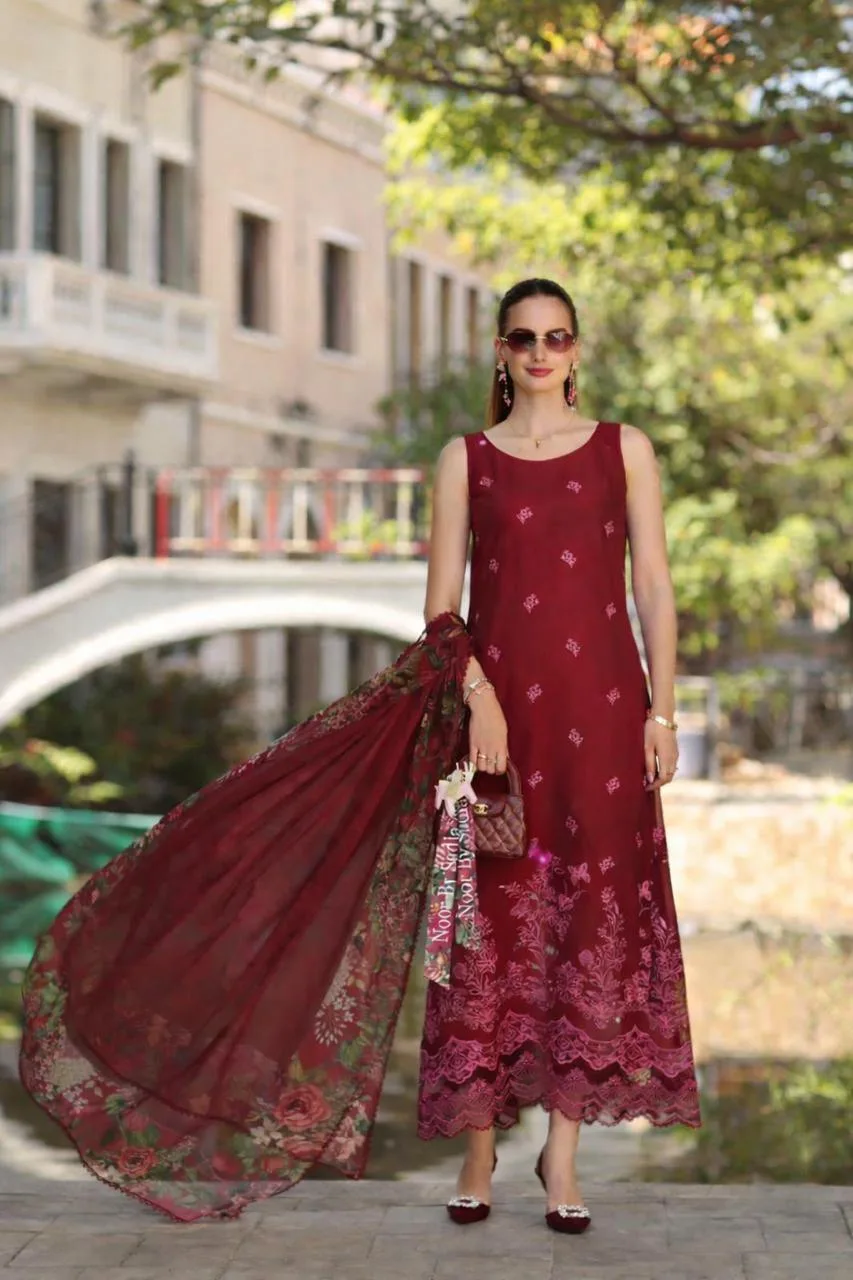 Noor by Saadia Asad Eid Luxe Printkhaas 26 Mustard Silk – view 5 – Poshaq