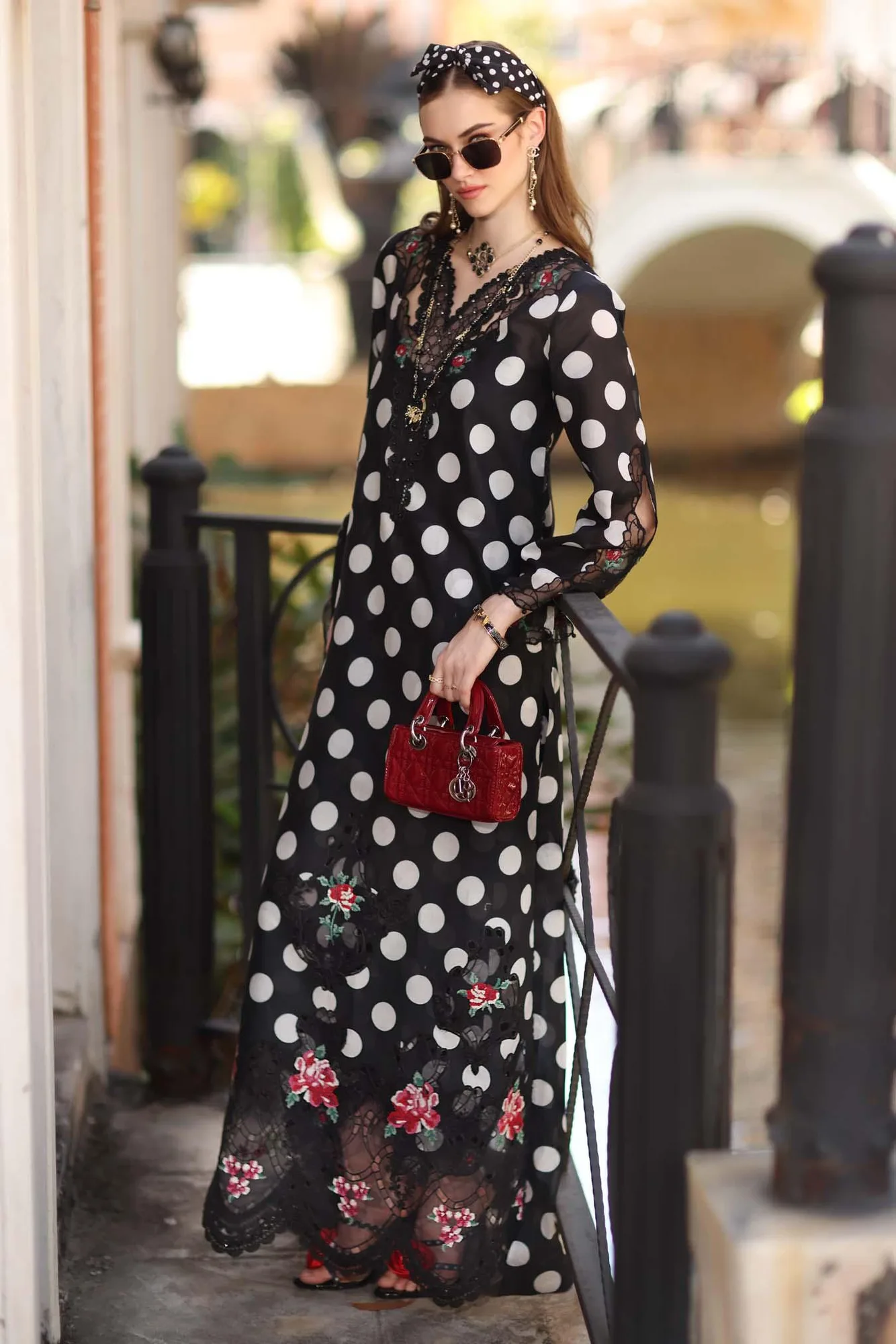 Noor by Saadia Asad Eid Luxe Printkhaas 26 Black Dobby – view 2 – Poshaq