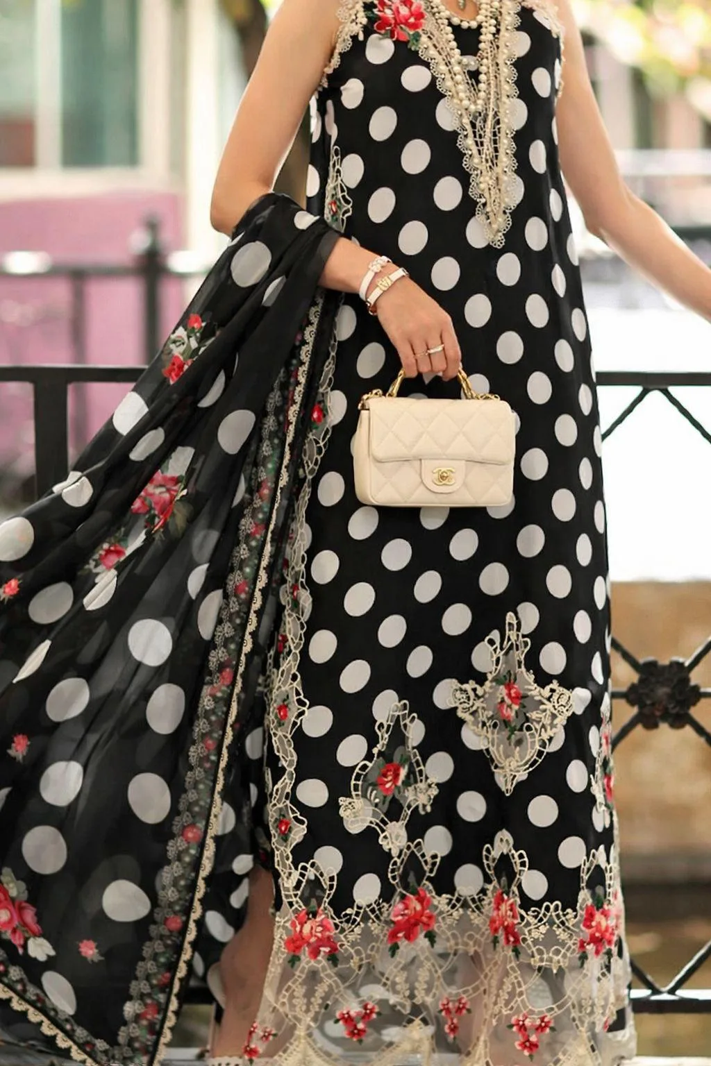 Noor by Saadia Asad Eid Luxe Printkhaas 26 Chiffon – view 3 – Poshaq