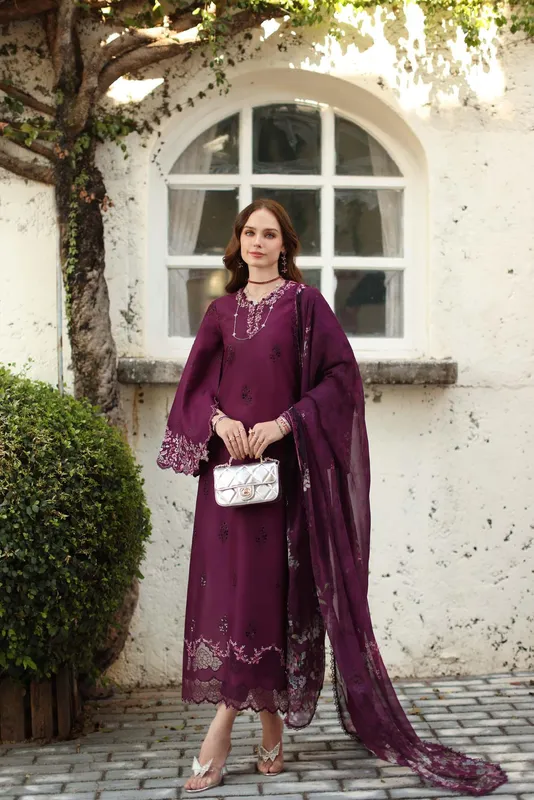 Noor by Saadia Asad Luxe Chikankari 26 Chiffon – view 1 – Poshaq