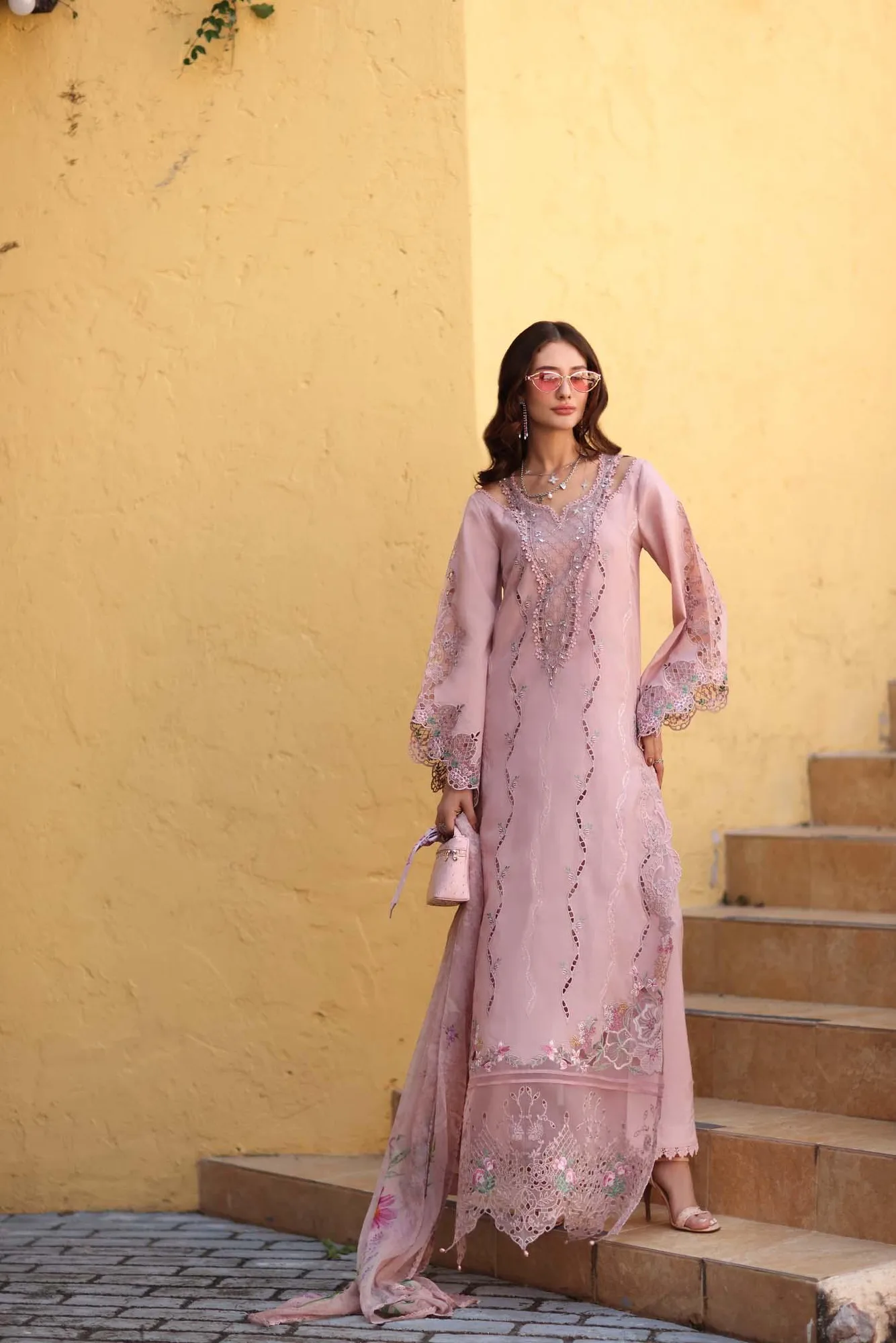 Noor by Saadia Asad Luxe Chikankari 26 Chiffon – view 1 – Poshaq