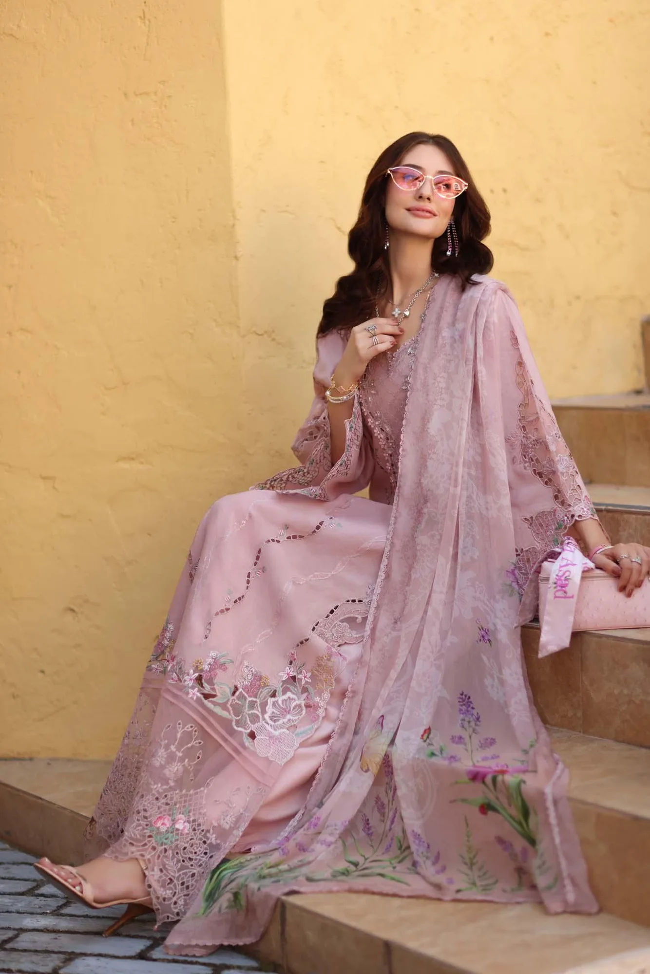 Noor by Saadia Asad Luxe Chikankari 26 Chiffon – view 3 – Poshaq