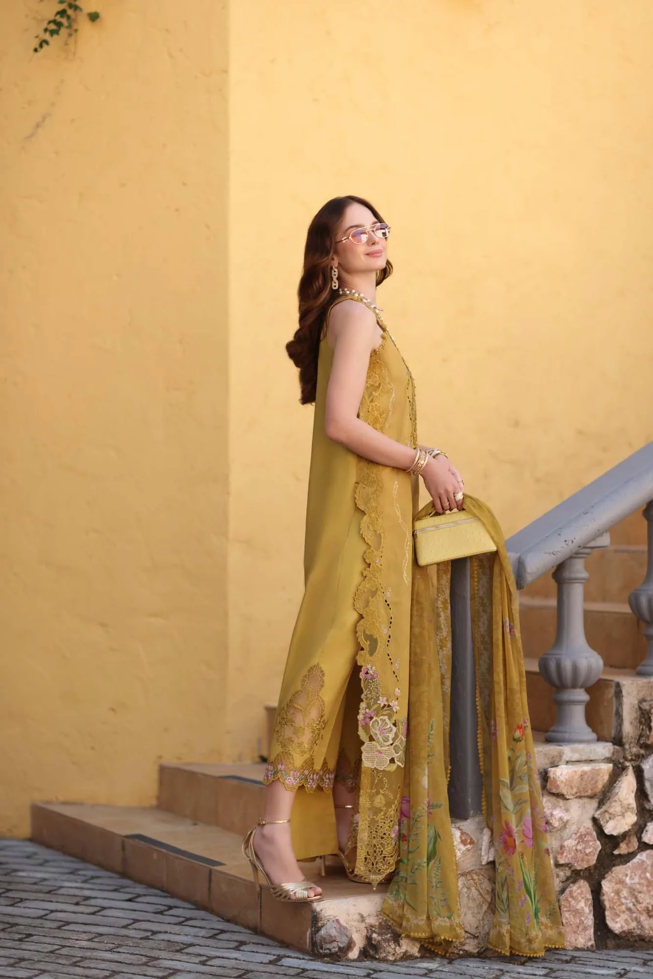 Noor by Saadia Asad Luxe Chikankari 26 Chiffon – view 2 – Poshaq