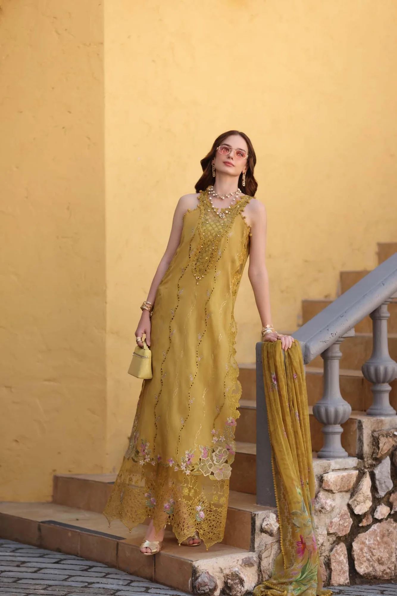 Noor by Saadia Asad Luxe Chikankari 26 Chiffon – view 3 – Poshaq