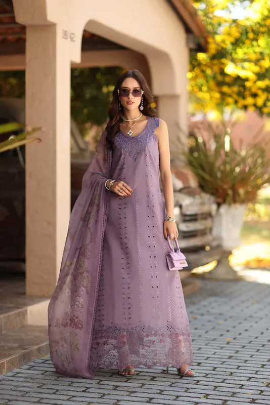 Noor by Saadia Asad Luxe Chikankari 26 Chiffon – view 1 – Poshaq