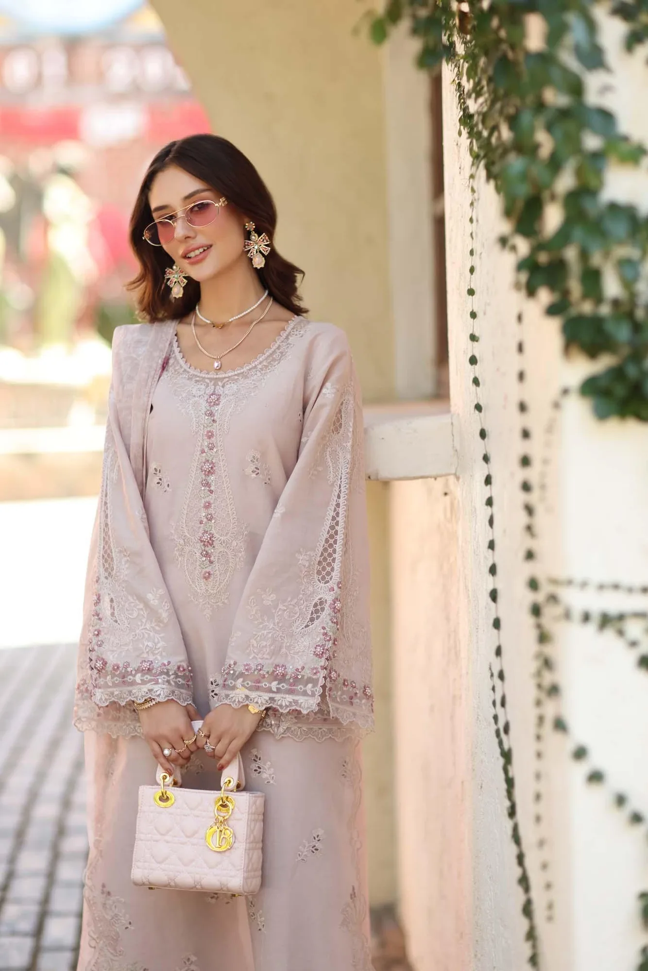Noor by Saadia Asad Luxe Chikankari 26 Cambric – view 3 – Poshaq
