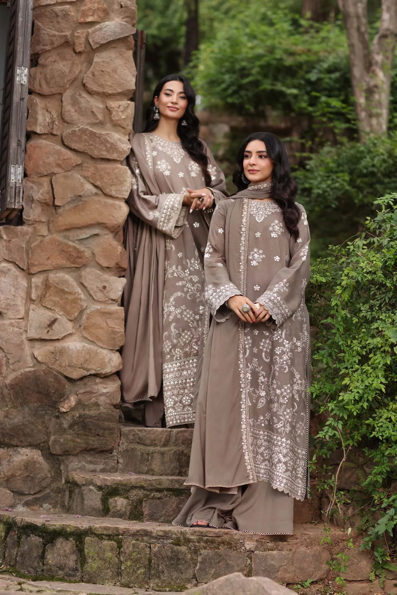 Noor by Saadia Asad Suzaankari Winter 24 Khaddar – view 2 – Poshaq