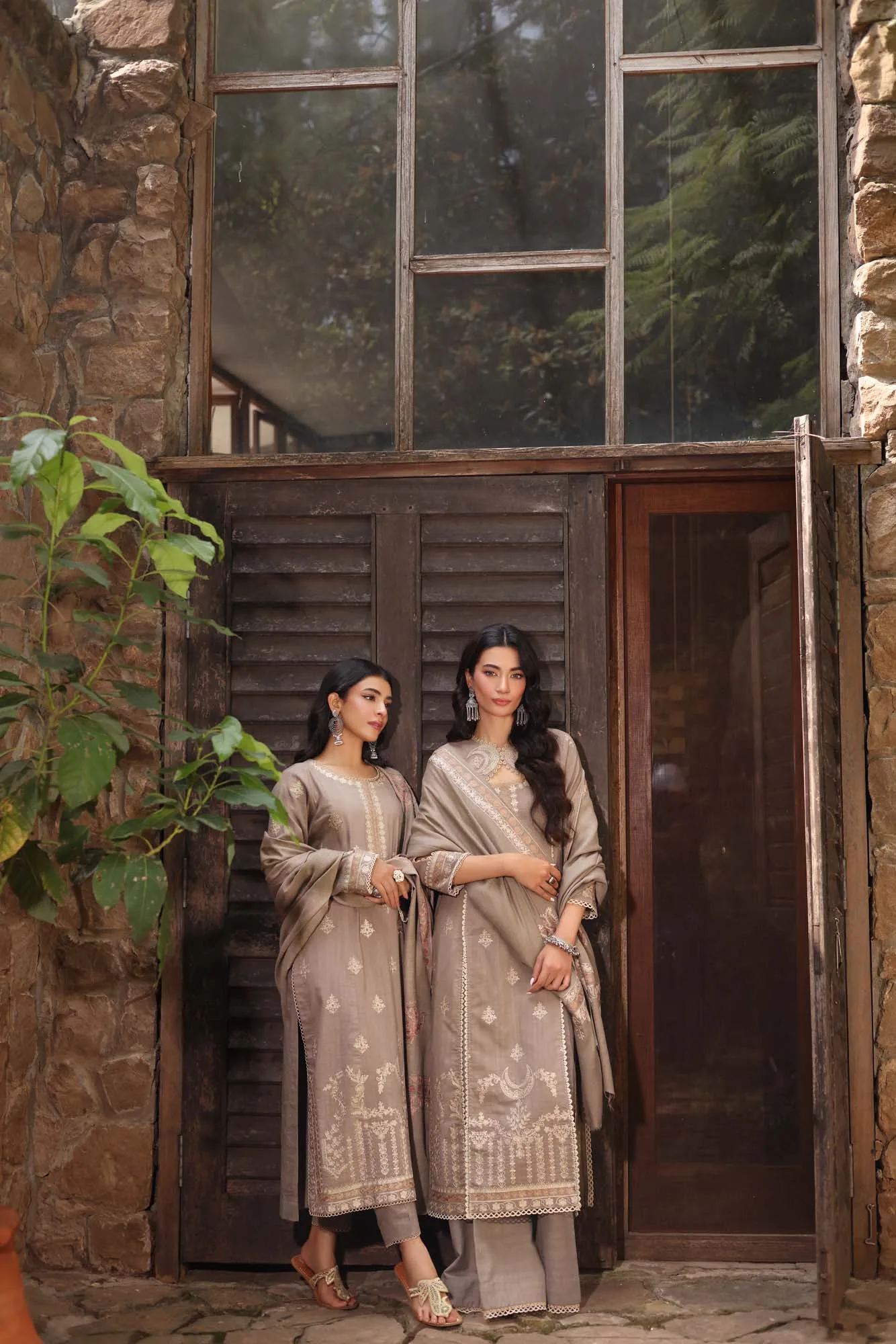 Noor by Saadia Asad Suzaankari Winter 24 Khaddar – view 1 – Poshaq
