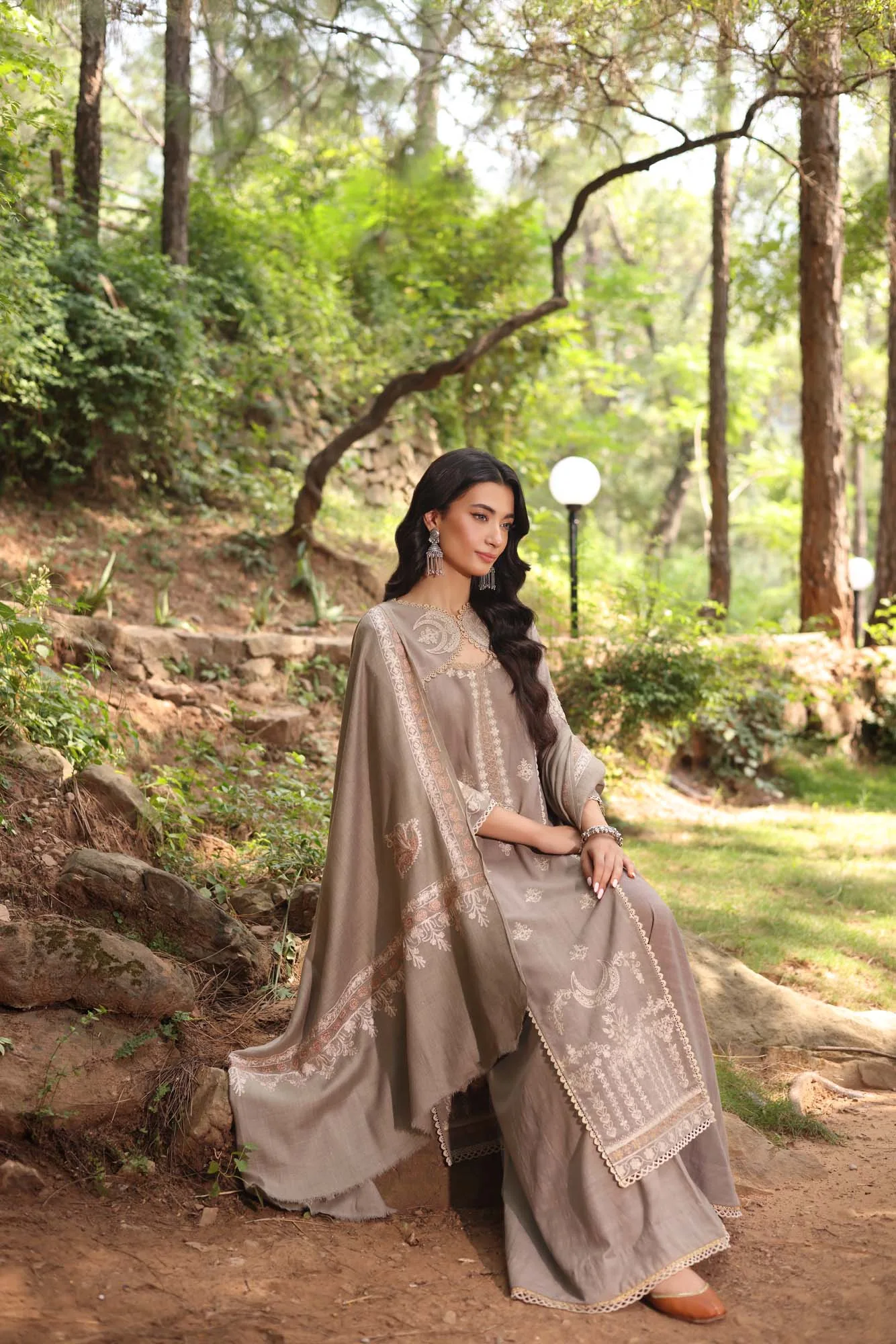 Noor by Saadia Asad Suzaankari Winter 24 Khaddar – view 10 – Poshaq