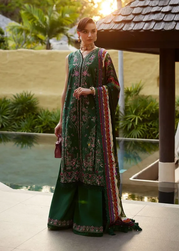 Kanwal Malik Ariya Luxury Lawn 26 Magenta Silk – view 1 – Poshaq