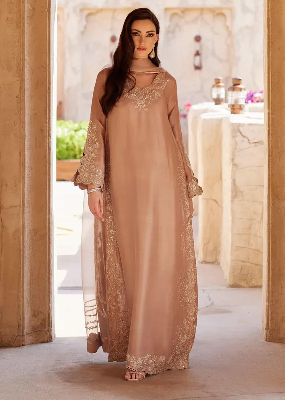 Kanwal Malik Ghina Luxury Pret Raw Silk – view 1 – Poshaq