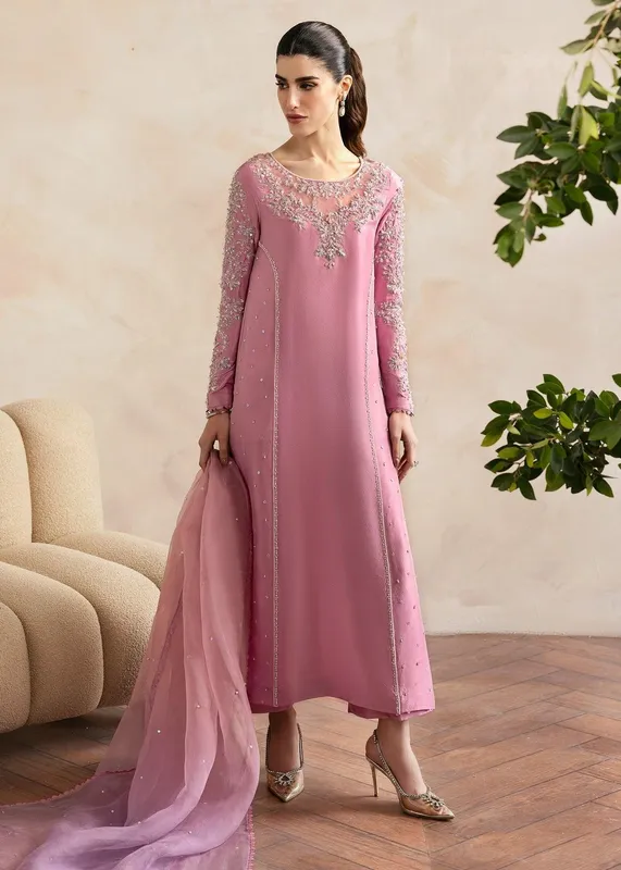 Kanwal Malik Miray Luxury Pret Silver Organza – view 1 – Poshaq