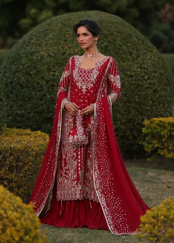 Kanwal Malik Mirha Luxury Pret 26 Raw Silk – view 1 – Poshaq