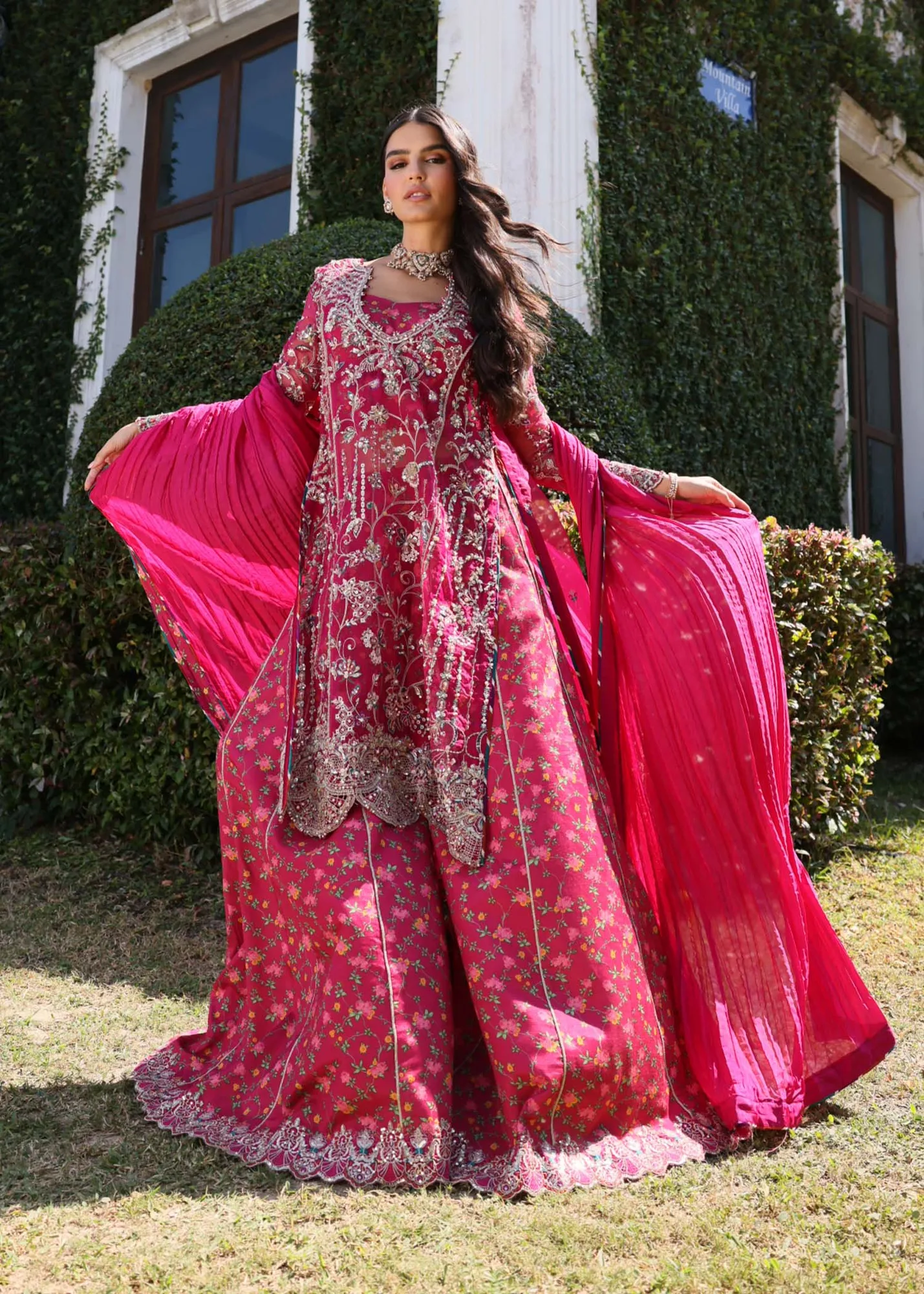 Kanwal Malik Mirha Luxury Pret 26 Pink Cotton – view 5 – Poshaq