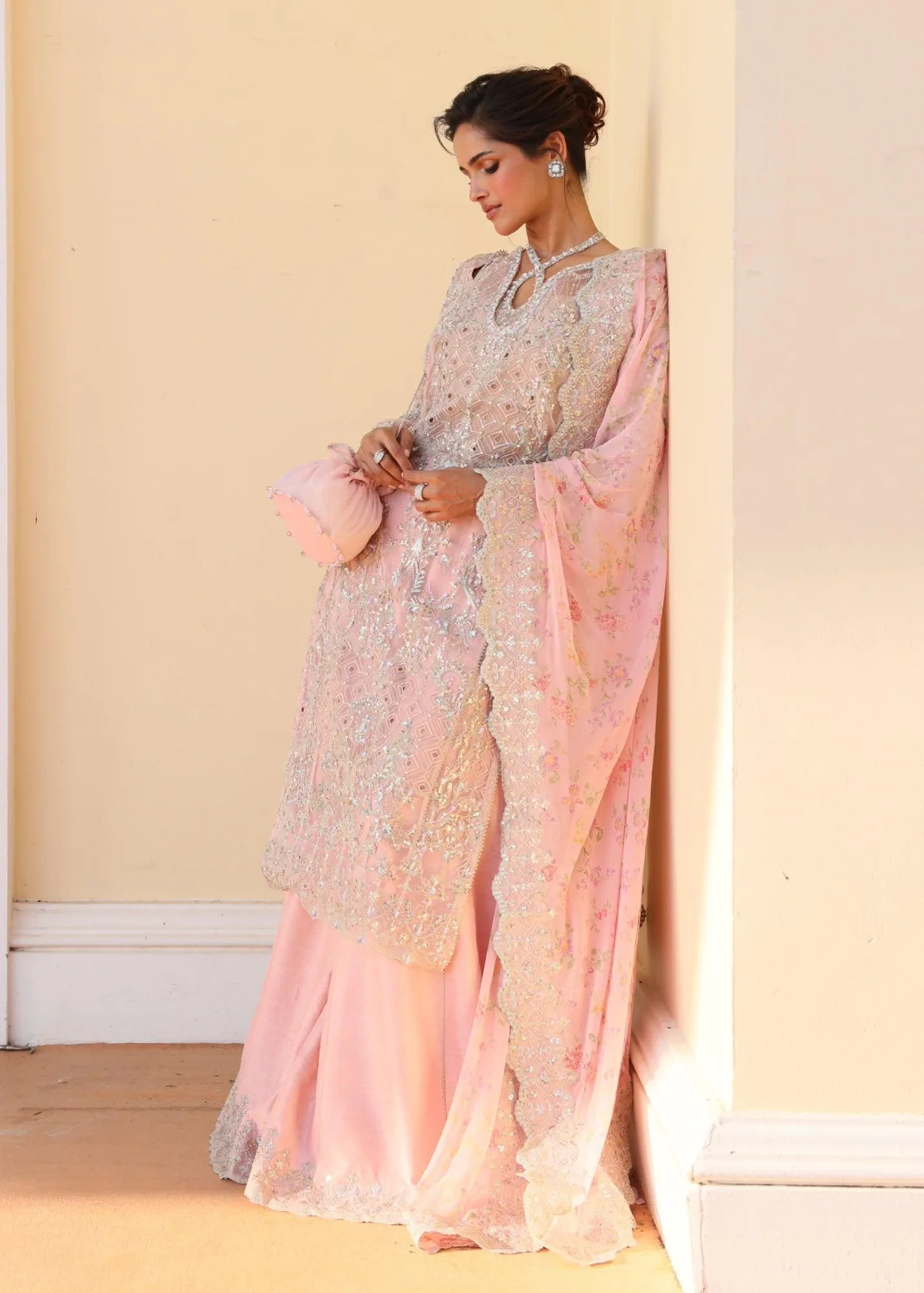 Kanwal Malik Mirha Luxury Pret 26 Gold – view 5 – Poshaq
