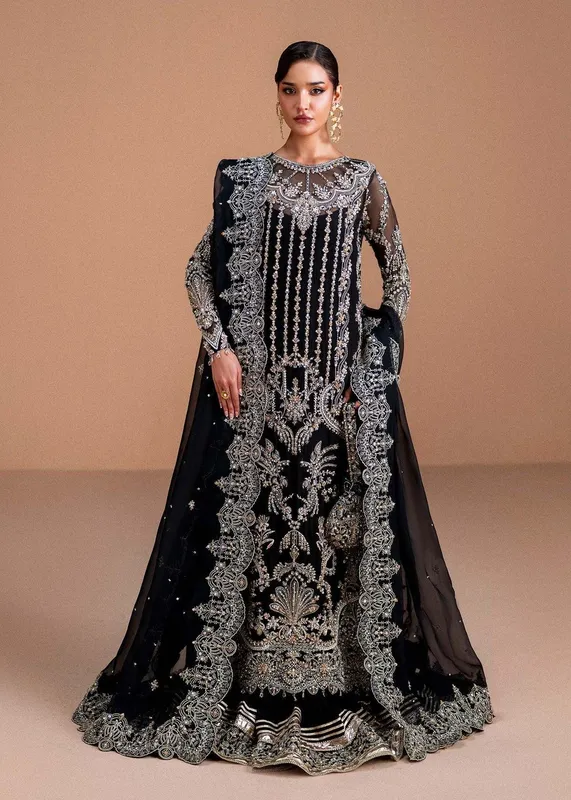 Kanwal Malik Nysa Luxury Pret 25 Black – view 1 – Poshaq