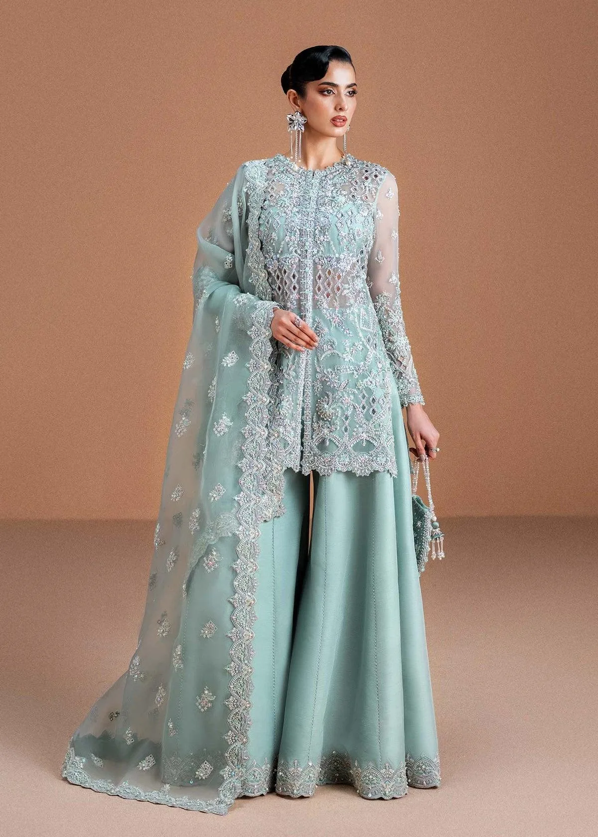 Kanwal Malik Nysa Luxury Pret 25 Blue – view 1 – Poshaq