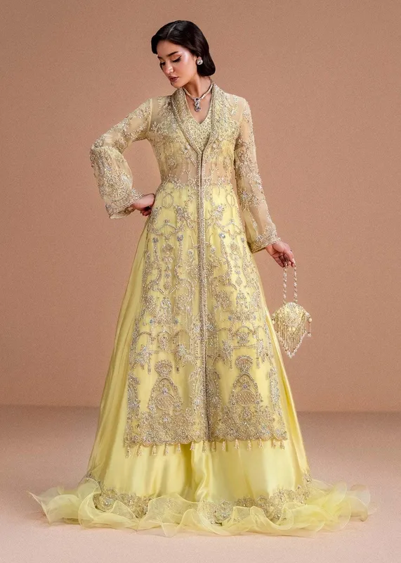 Kanwal Malik Nysa Luxury Pret 25 Yellow Organza – view 1 – Poshaq