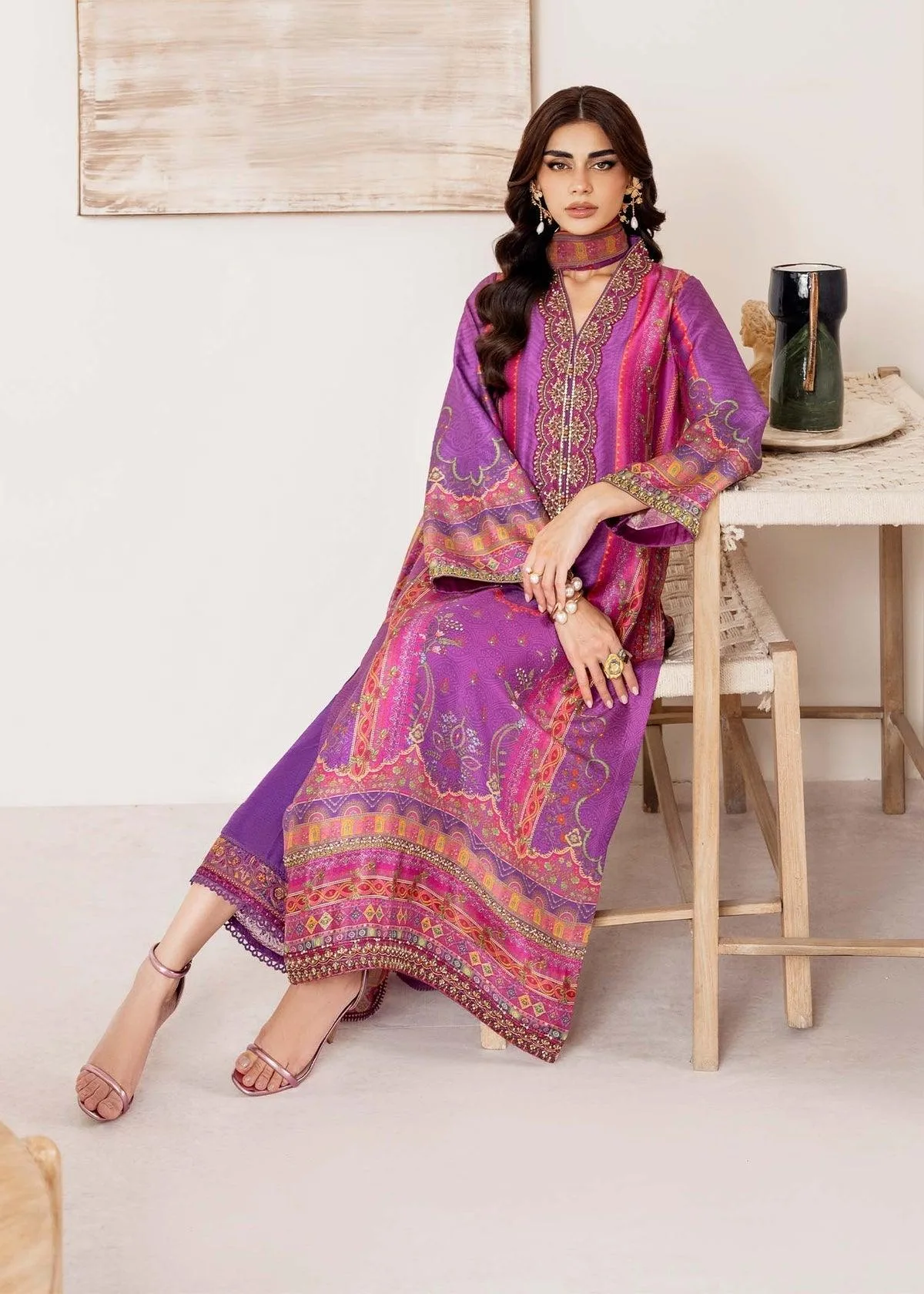 Kanwal Malik Rosalia Silk Eid 25 Raw Silk – view 5 – Poshaq