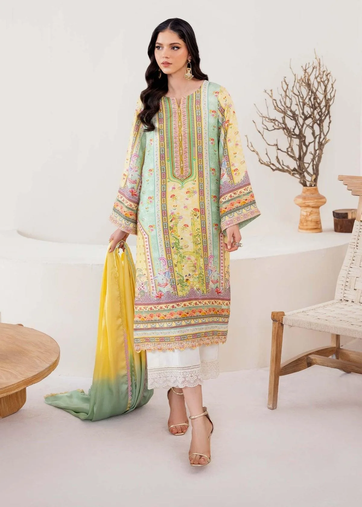 Kanwal Malik Rosalia Silk Eid 25 Silk – view 3 – Poshaq