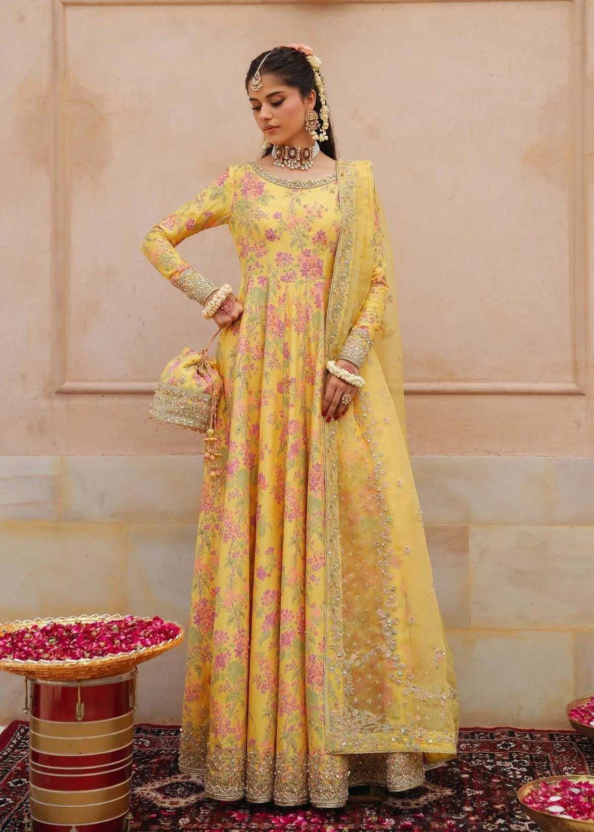 Kanwal Malik Saheli Luxury Pret 24 Yellow – view 1 – Poshaq