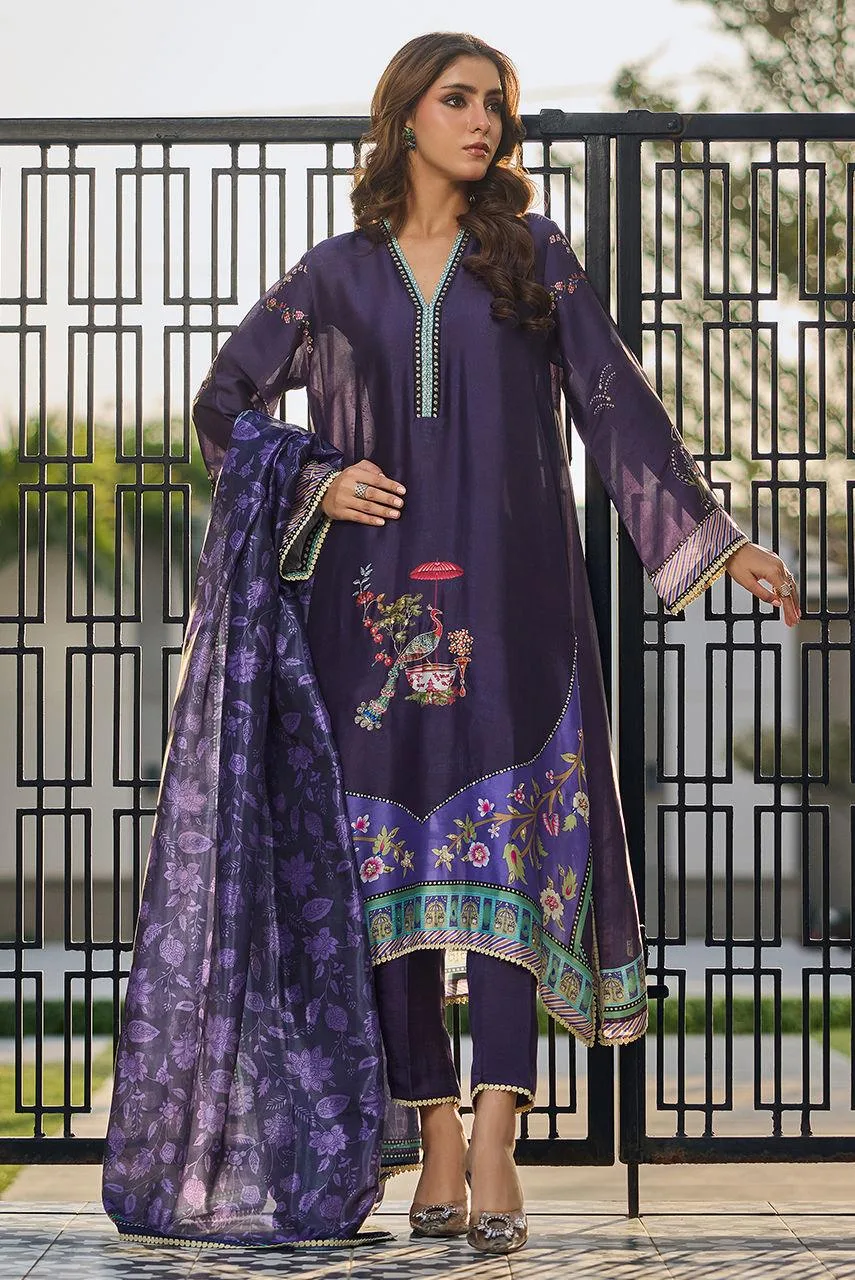 Deepak Perwani Eid Edit Silk – view 1 – Poshaq