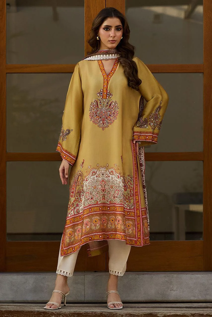 Deepak Perwani Eid Edit Silk – view 1 – Poshaq
