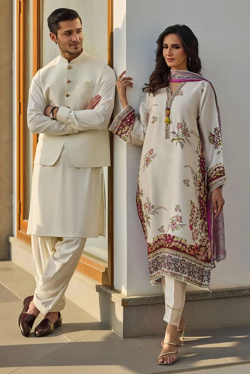Deepak Perwani Eid Edit Silk – view 2 – Poshaq