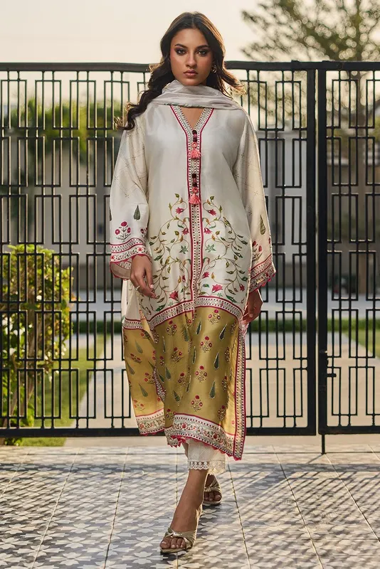 Deepak Perwani Eid Edit Silk – view 1 – Poshaq