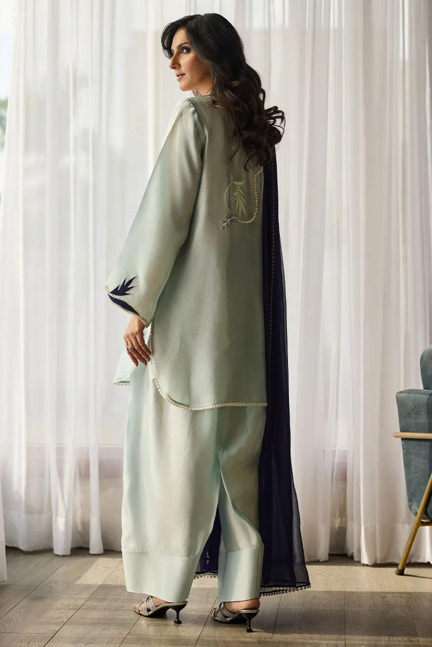 Deepak Perwani Eid Edit Chiffon – view 2 – Poshaq