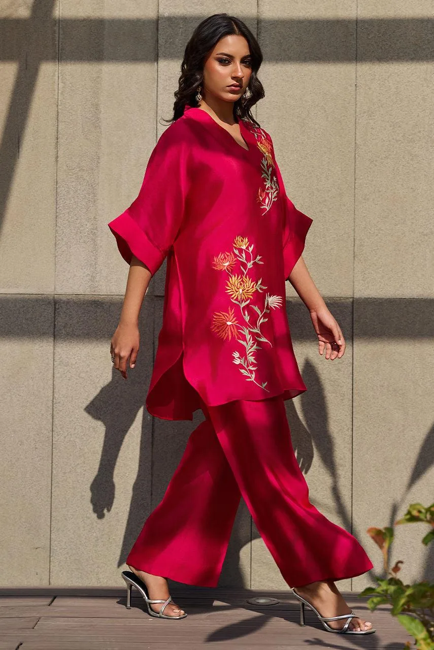 Deepak Perwani Eid Edit Plum – view 2 – Poshaq