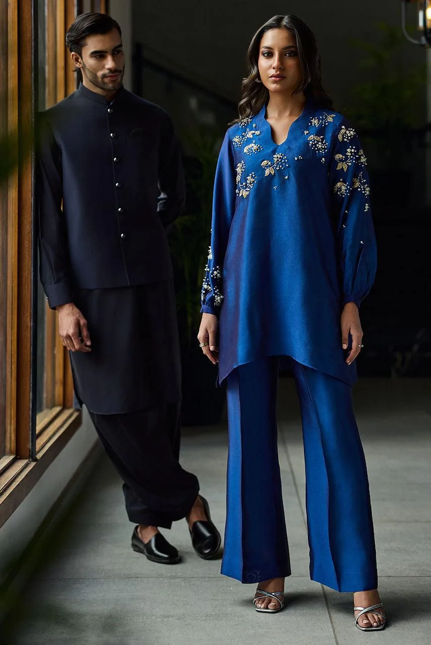 Deepak Perwani Eid Edit Silk – view 6 – Poshaq