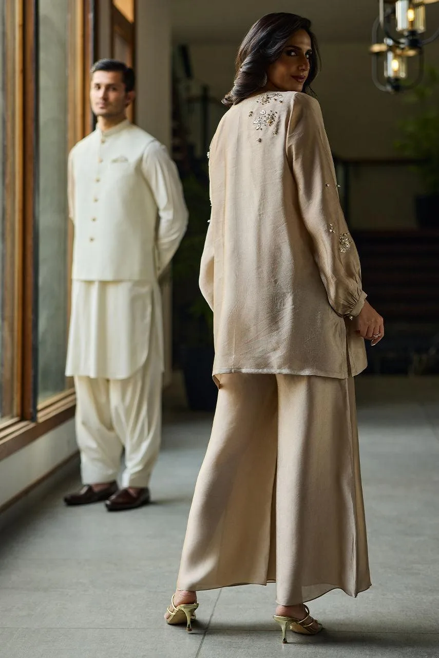 Deepak Perwani Eid Edit Silk – view 2 – Poshaq