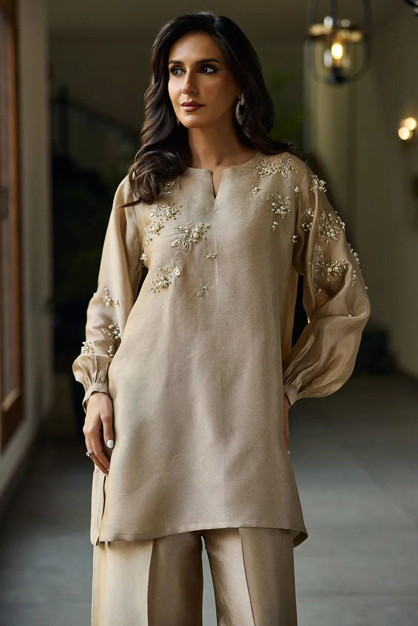 Deepak Perwani Eid Edit Silk – view 3 – Poshaq