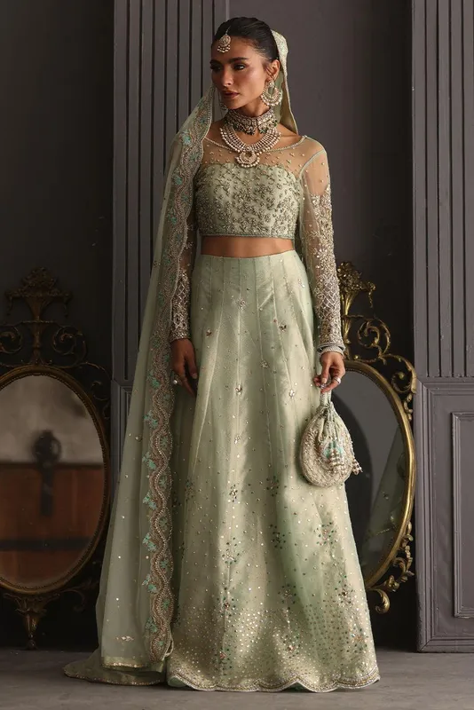 Deepak Perwani Diya Wedding Edit Gold – view 1 – Poshaq