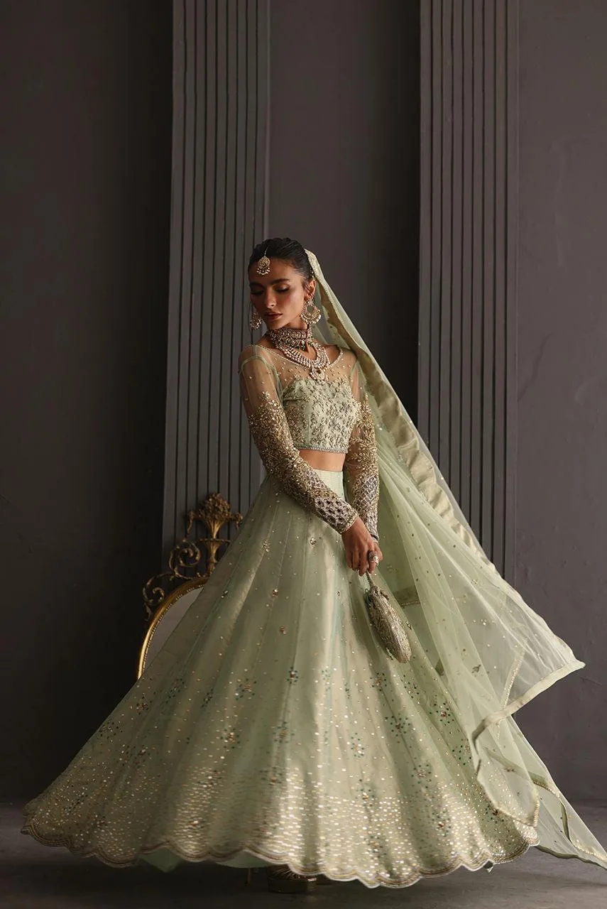 Deepak Perwani Diya Wedding Edit Gold – view 3 – Poshaq