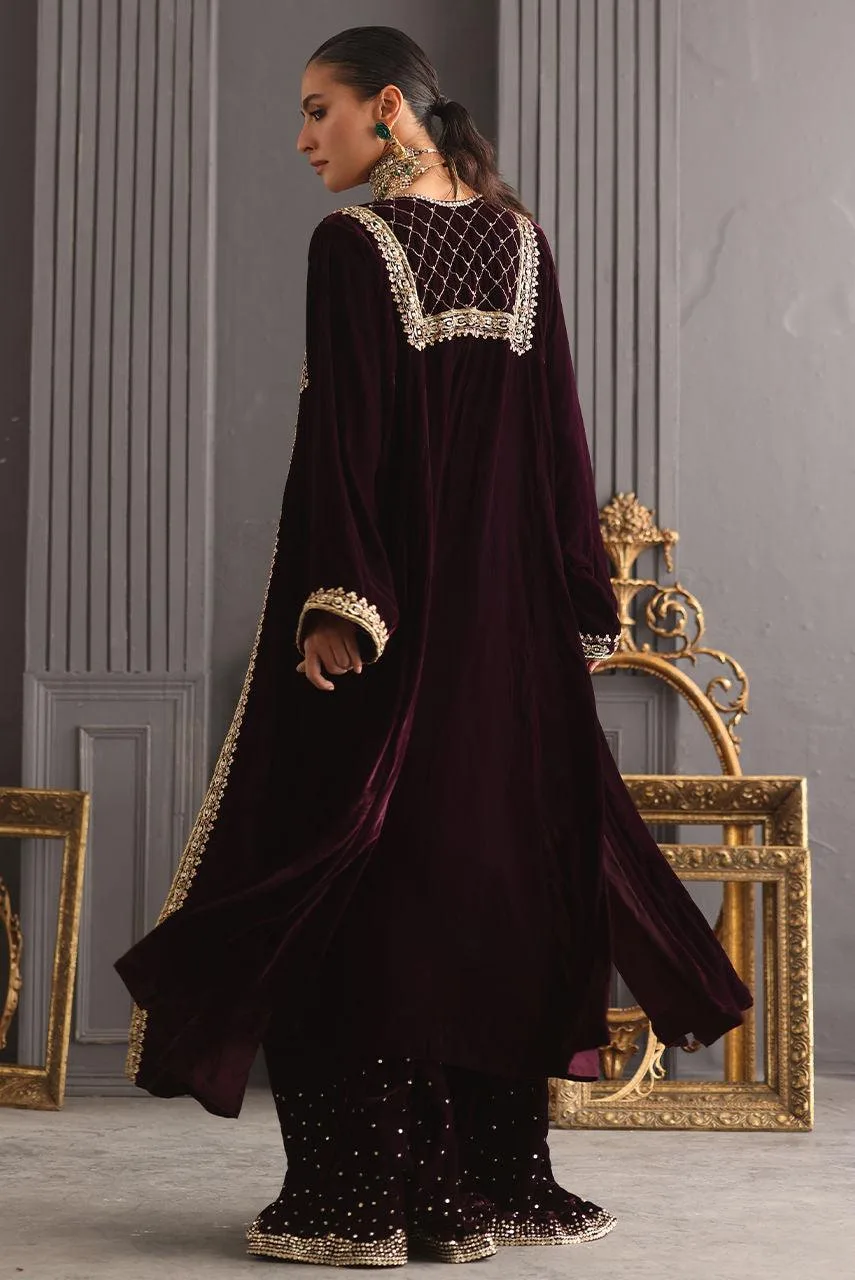 Deepak Perwani Diya Wedding Edit Velvet – view 2 – Poshaq