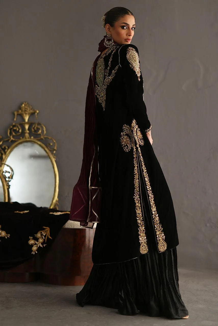 Deepak Perwani Diya Wedding Edit Magenta Velvet – view 5 – Poshaq