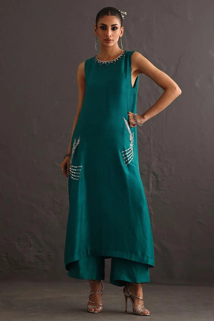 Deepak Perwani Diya Wedding Edit Raw Silk – view 1 – Poshaq