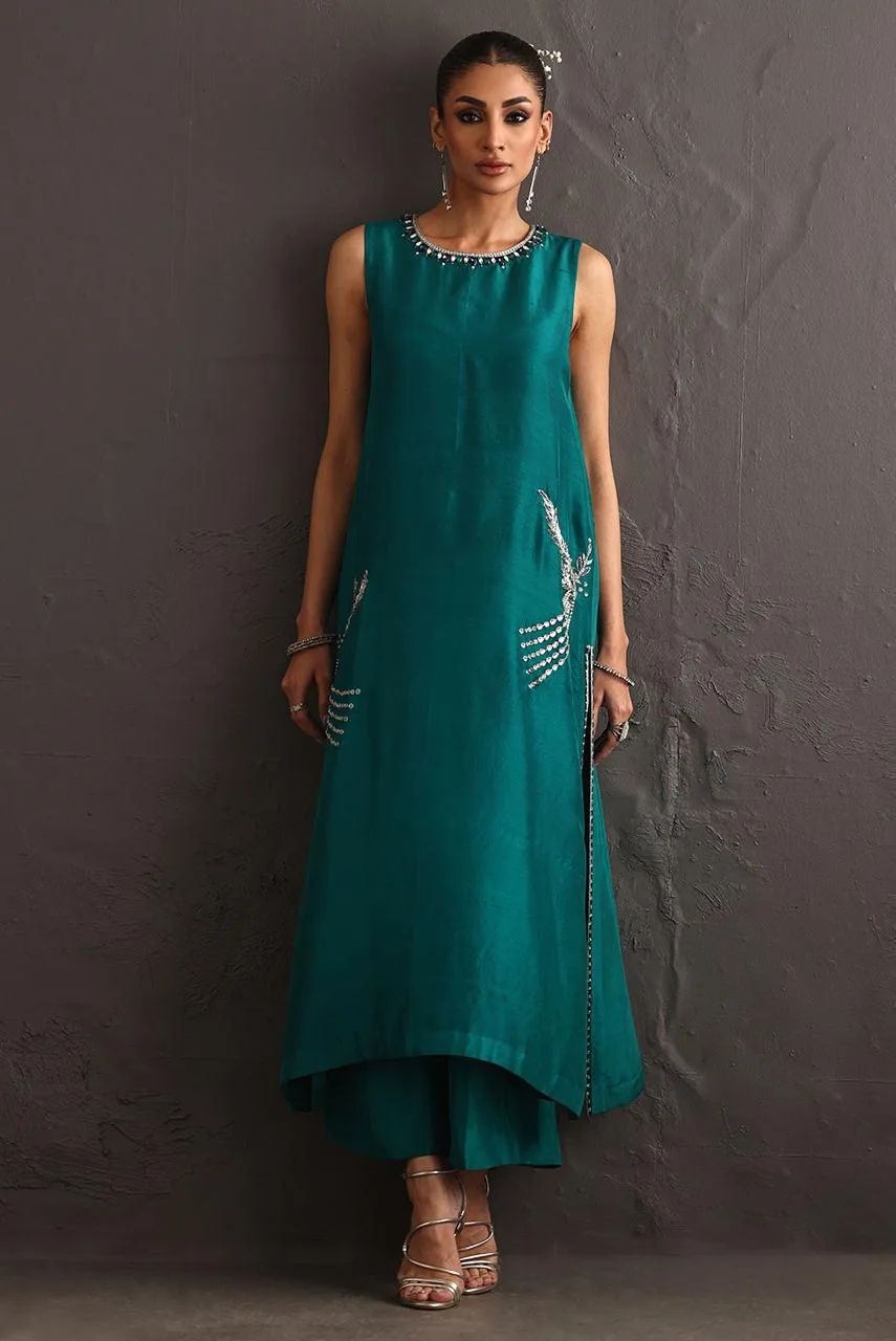 Deepak Perwani Diya Wedding Edit Raw Silk – view 3 – Poshaq