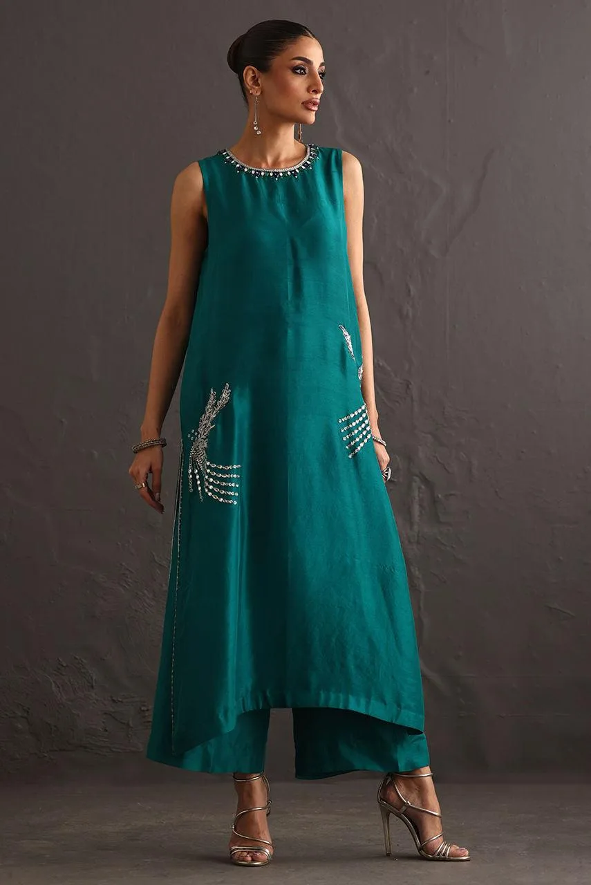 Deepak Perwani Diya Wedding Edit Raw Silk – view 4 – Poshaq