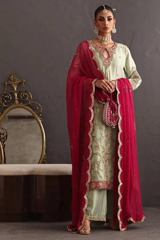 Deepak Perwani Diya Wedding Edit Raw Silk – view 1 – Poshaq