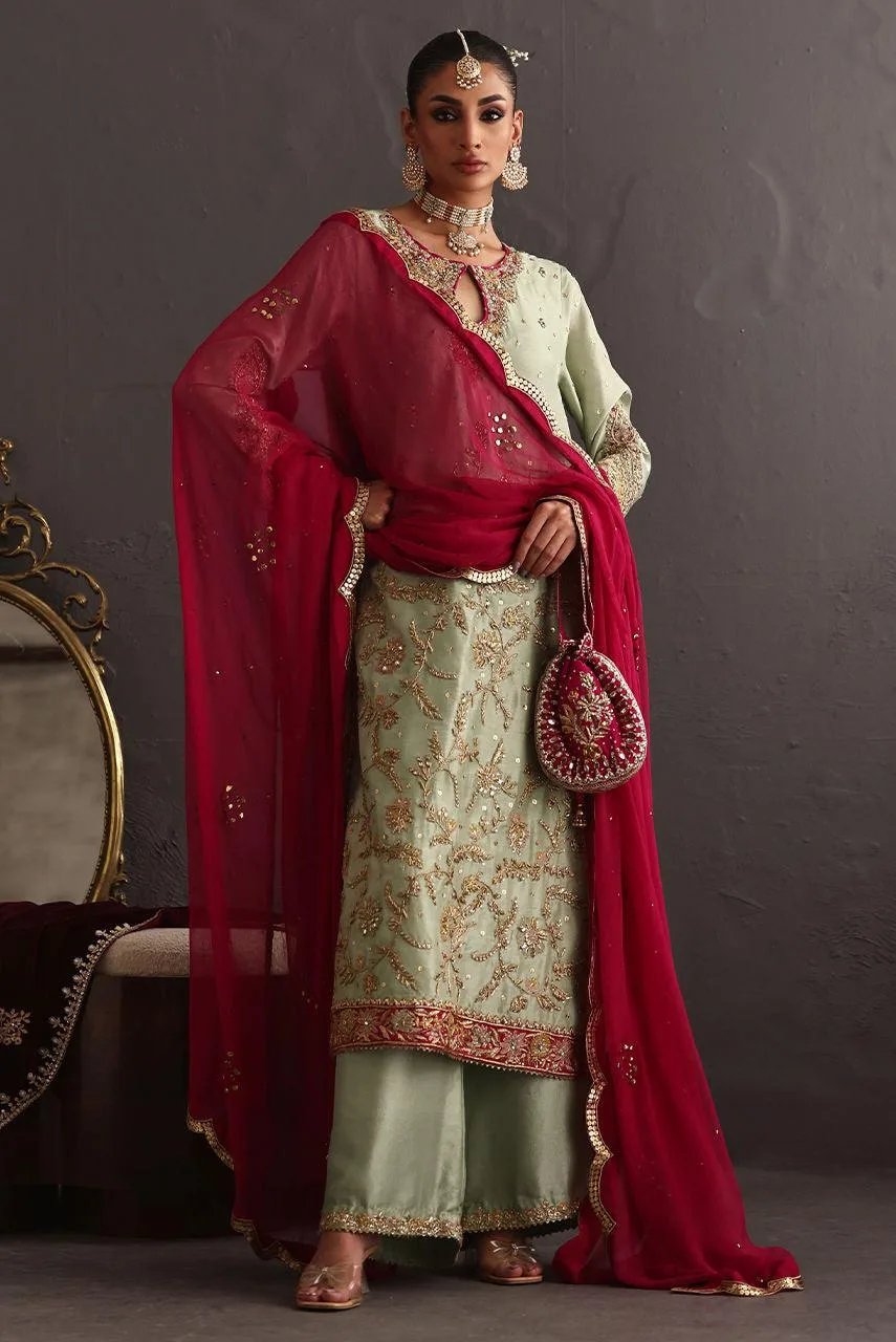 Deepak Perwani Diya Wedding Edit Raw Silk – view 3 – Poshaq