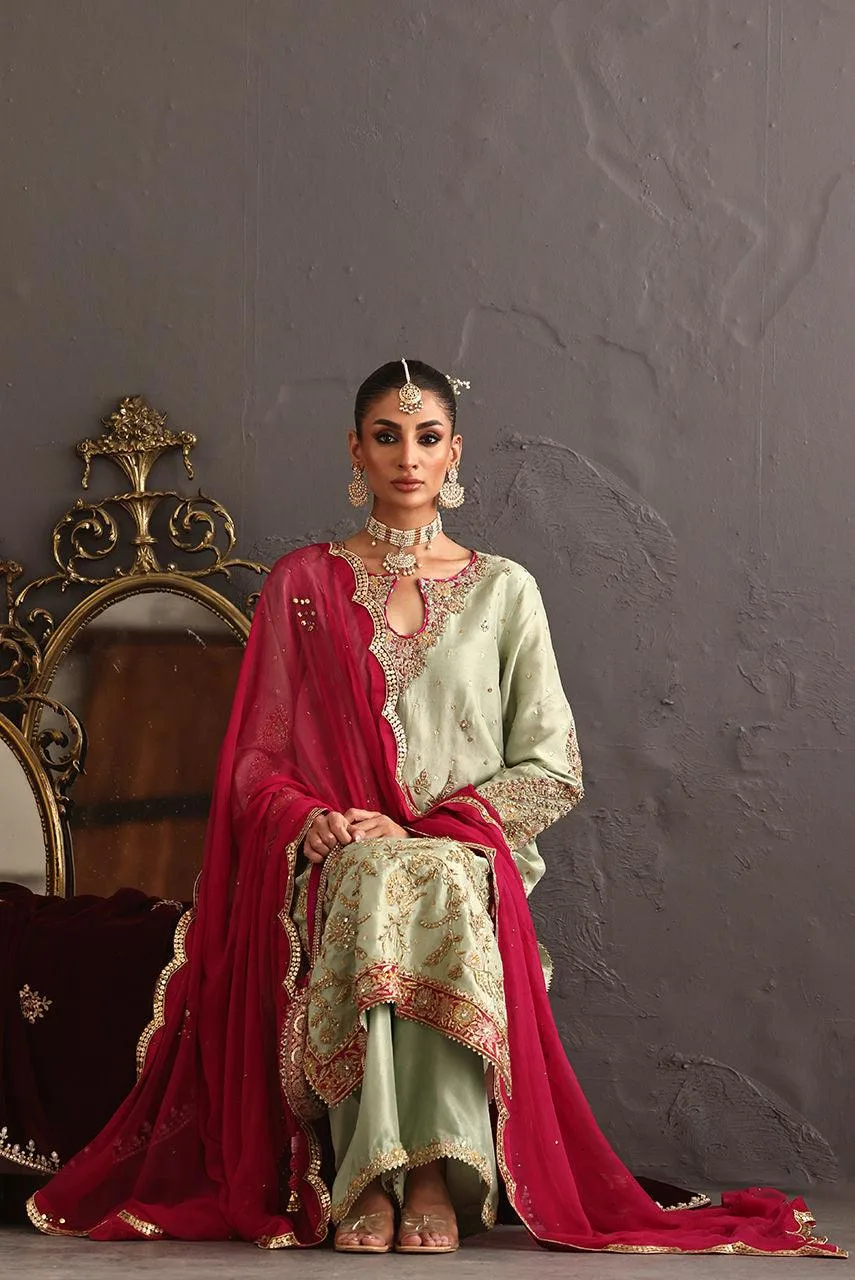 Deepak Perwani Diya Wedding Edit Raw Silk – view 4 – Poshaq