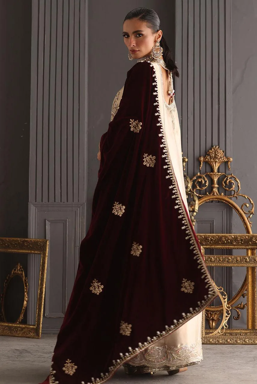 Deepak Perwani Diya Wedding Edit Gold Velvet – view 6 – Poshaq